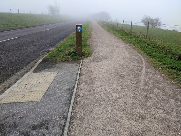 "a picture of a gravel footpath"