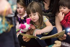 Children reading a book