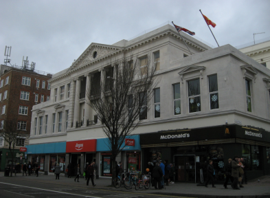 Exterior of Western Road, 156 to 162, Brighton