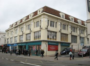 Exterior of Western Road, 163 to 168, Brighton