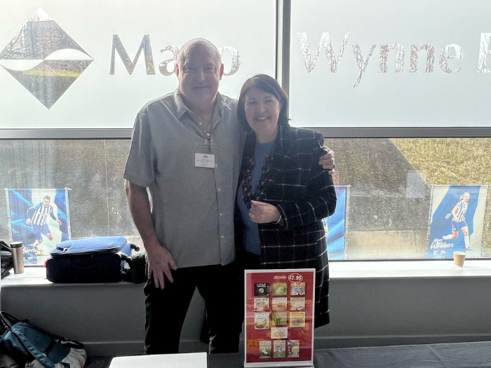 Neil Griffiths and June O'Sullivan at the early years conference