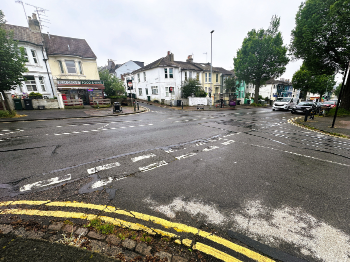 A picture of a road junction