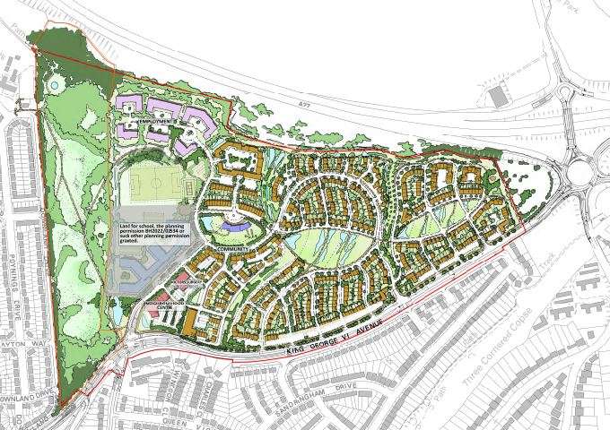 Map of Toads Hole Valley development