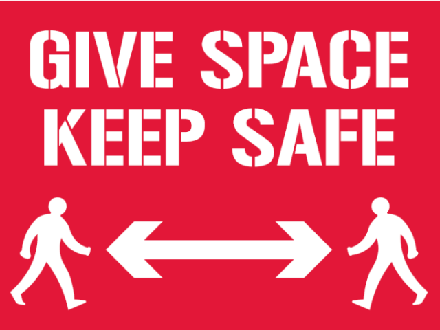 Give Space Keep Safe poster