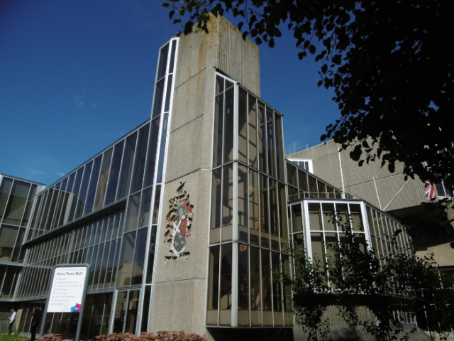 View of the outside of Hove Town Hall