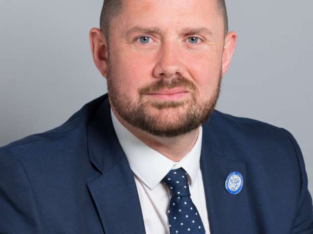 Photo of council leader Councillor Ph&eacute;lim Mac Cafferty