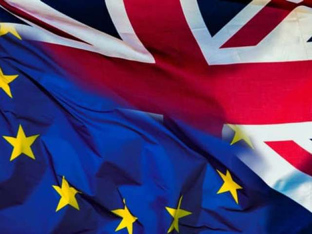 EU and Union flags