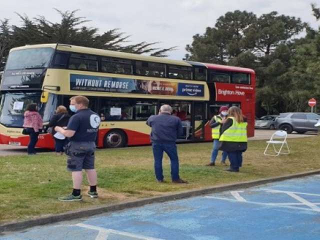 Mobile vaccination bus