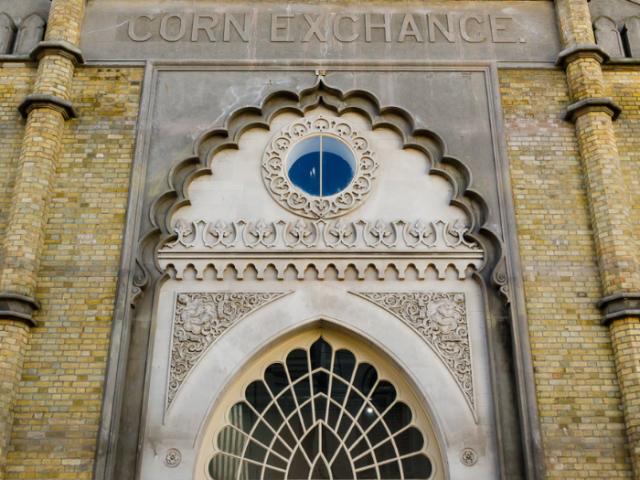 Close up photo of the Brighton Dome and Corn Exchange building. 