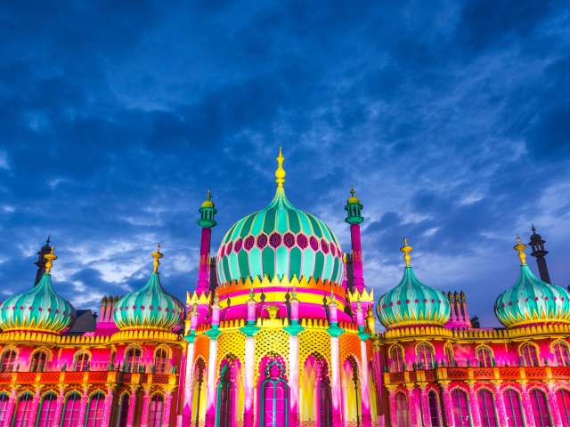 colourful Royal Pavilion image. Photo credit Simon Anderson