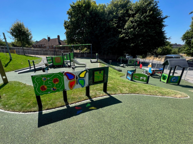 A view of the new play and fitness facilities in Carden Park