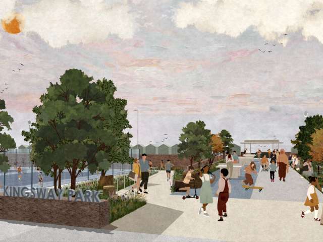 Image of Kingsway to the Sea park plan 