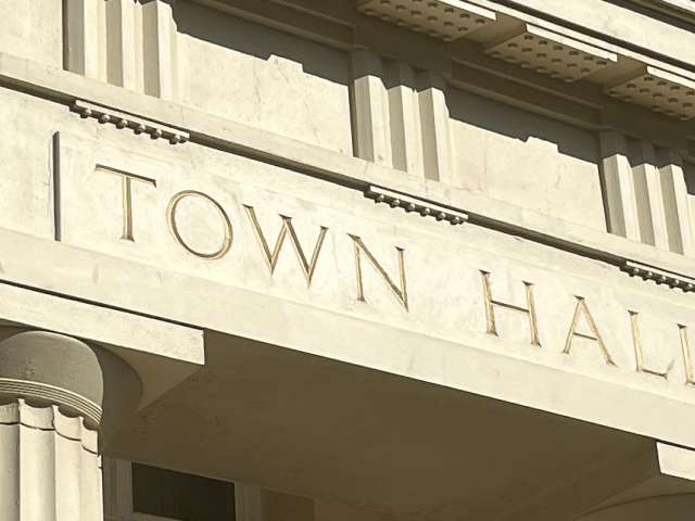 Outside facade of Brighton Town Hall