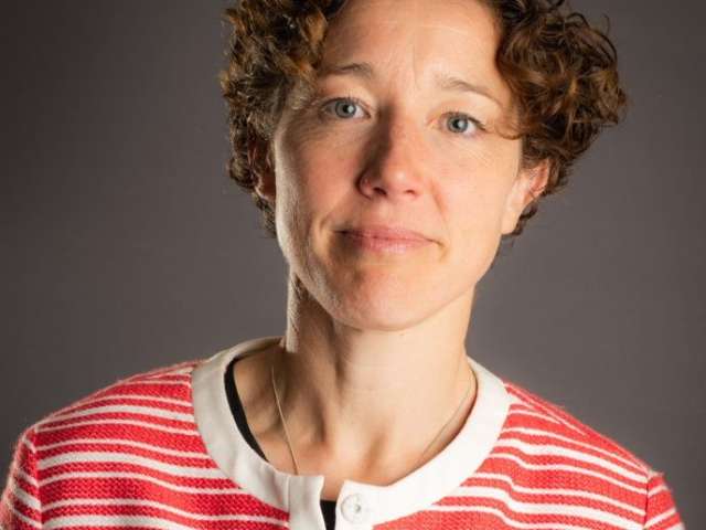 The image is a photo of our new chief executive Jess Gibbons.