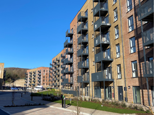 A view of new homes in Denman Place, Coldean - developed by the Homes for Brighton & Hove partnership