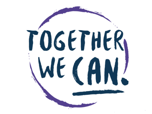 'Together we can' graphic for International Overdose Awareness Day 2024