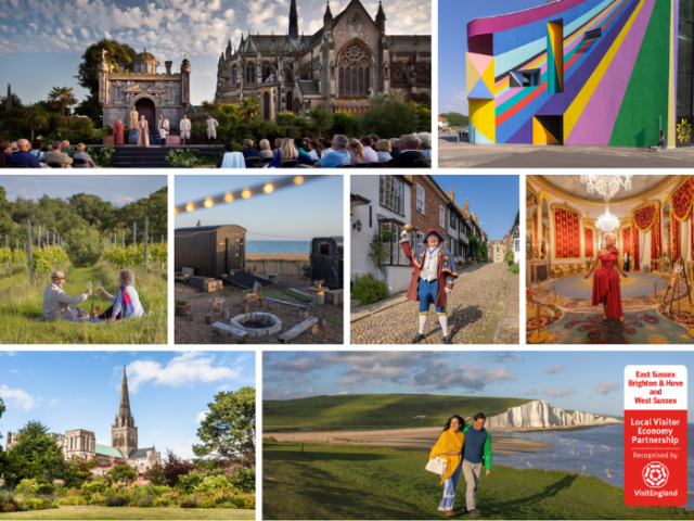 Selection of pictures of tourist attractions in Sussex
