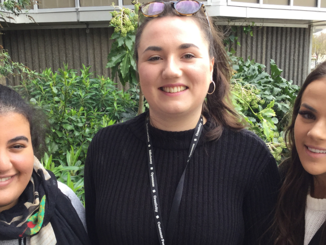 Apprentices (from left) Mairna Marzoug, Anoushka Clayton-Walshe and Georgia Jowett