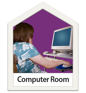 Image showing a person using a computer